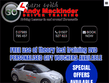 Tablet Screenshot of andymackinder-drivertraining.co.uk